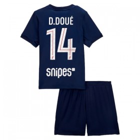 Koszulka Paris Saint-Germain Desire Doue 14 Dziecięcy Domowe 2025-26 Koszulki Piłkarskie Krótki Rękaw